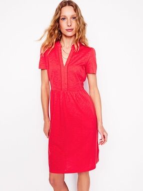 Boden Naomi Red Knit Dress 10L